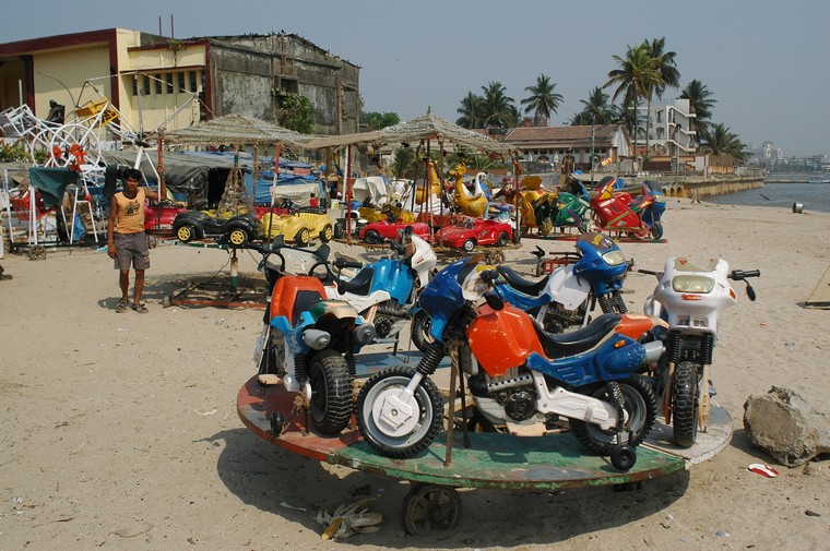 Mumbai, Chowpatty beach (Indie 2008, lato, część pierwsza)